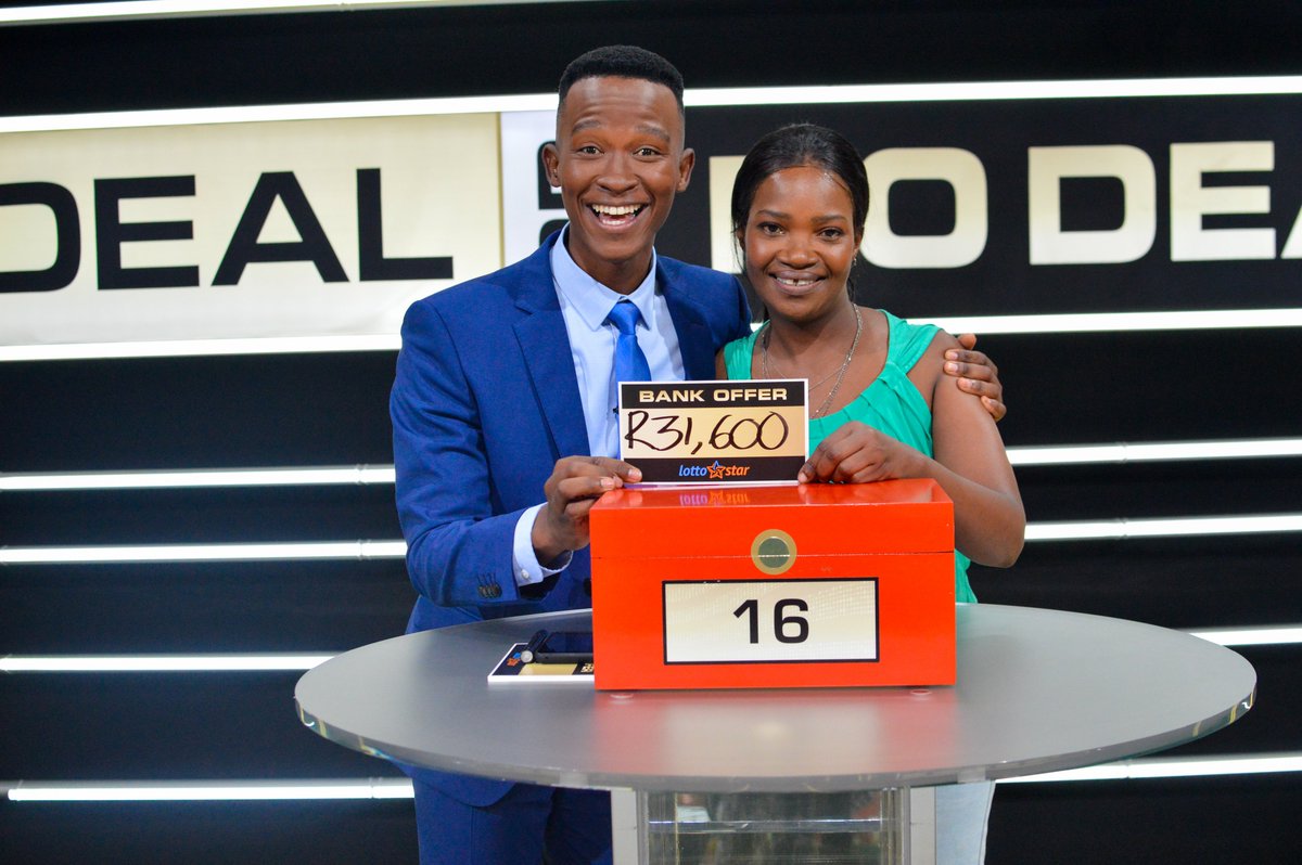 Congratulations to Zanele for winning R31 600! 👏

Good start to the week.

#DealOrNoDealZA #SABC1siON