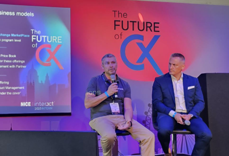 Sycurio's tweet photo. Mick Beadle joins James Diel of @textelnow at @NICELtd #InteractionsInternational23 to discuss how leveraging the #DEVone ecosystem of technology integration #partnerships can help customers achieve their business objectives faster.
#CustomerExperience #customerengagement #CX https://t.co/49DgjqIX9w