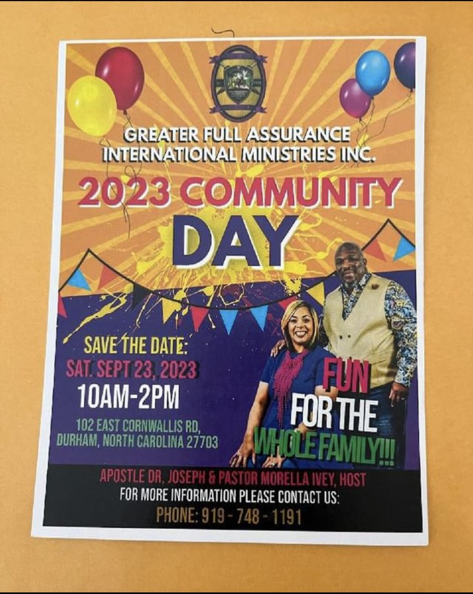GracedincDurham's tweet photo. Save the date! 📅 Community fun is coming to Cornwallis! https://t.co/DS2ElSQ5LS