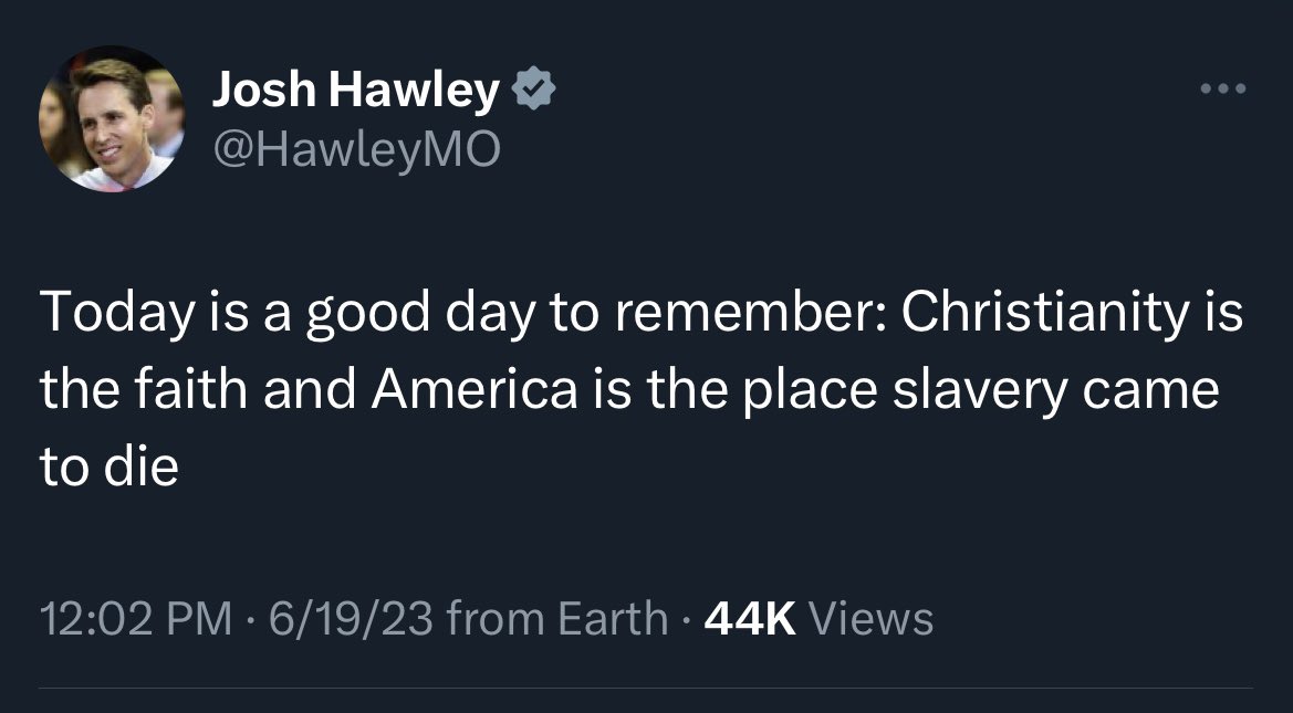 Slavery was ended in virtually every developed country before the US. We were not the leader of a movement to end slavery, we were at the tail end of global emancipation efforts. And other countries were able to ban it without fighting a bloody civil war.