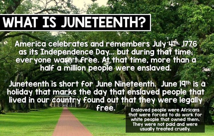Kids are out for summer, which means more time to talk about issues we still face and how we can help. This day is for everyone. Teach your kids powerful history lessons and have hard, but important and honest conversations. 
#Juneteenth2023 
#TeachTruth