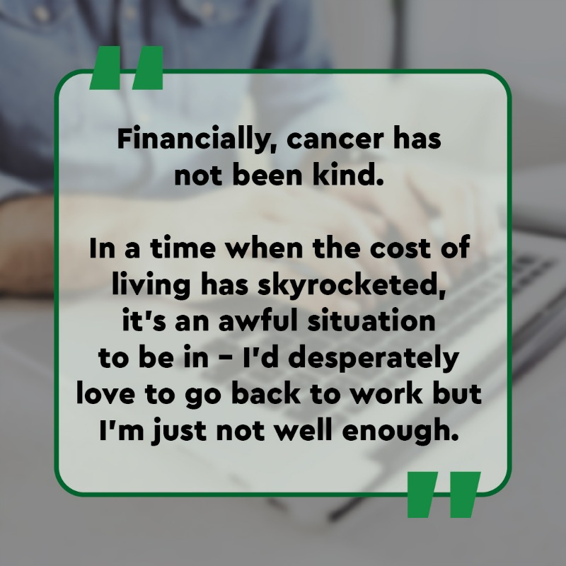 macmillancancer's tweet photo. From financial hardships to delays from our strained healthcare system, these are just some of the experiences many affected by cancer are currently facing.

We want to hear from you. Your experiences and your ideas could help us to transform the future of cancer care.
