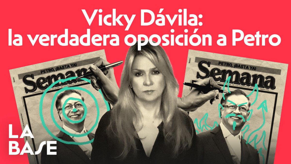Hoy en La Base analizamos la figura de la periodista colombiana <a href="/VickyDavilaH/">Vicky Dávila</a>, directora de Semana, punta de lanza de la ofensiva contra Gustavo Petro. 

🔴 youtube.com/watch?v=3pu_c4…

🎙 go.ivoox.com/rf/110717976
 
🟢 open.spotify.com/episode/1yFsEh…