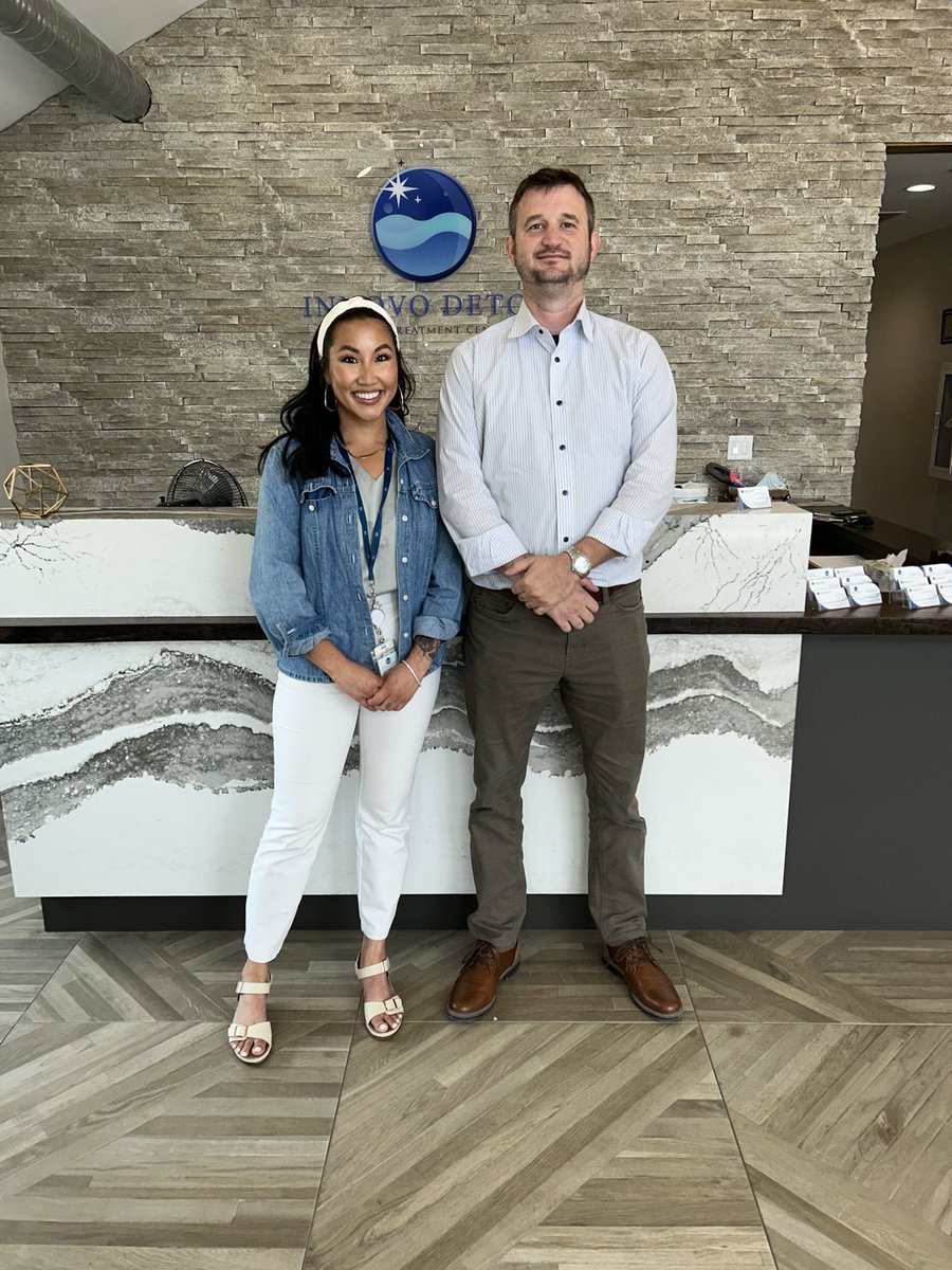 Today, Innovo Detox Community Outreach Specialist Sarah Herr welcomed Joe Friel, Director of Program Development at Manos House, for a tour of Innovo and introductions to staff #addiction #detox #recovery #mentalhealth #addictiontreatment #addictionrecovery #sober #sobriety