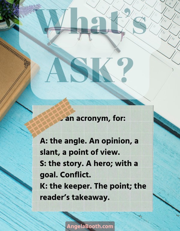 Want to make writing easier? You can. Check out the ASK process

#writing
#WritingProcess
#WritingTips

Writing Tips: Easier Writing With ASK (Angle, Story, Keeper) buff.ly/43Jd5m3