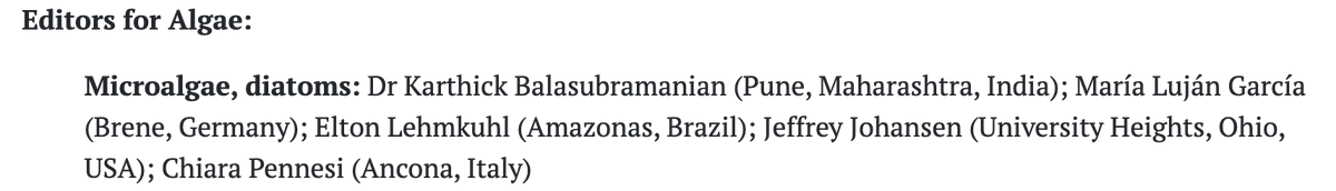 Excited to share that I'll be one of the editors for the diatom section of <a href="/Phytotaxa/">Phytotaxa updates</a> 🎉 My focus will be on tropical #diatoms, particularly from Asia! Looking forward to taking this new task.