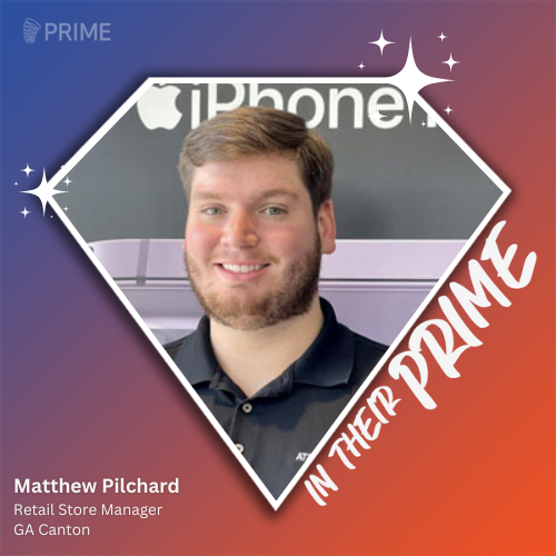 PrimeComms's tweet photo. Store Manager Matthew from Canton, GA was recognized for #InTheirPrime! 💎🏆 "Matthew is the hardest working manager I've ever had the pleasure to work with. He leads flawlessly and I strive to be more like him." #ATT #LifeAtPrime

Visit Matthew today! https://t.co/7zyTzy1iyX https://t.co/mzXQjhx8Qd