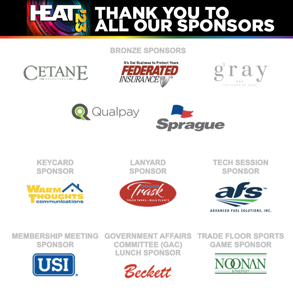 TheHEAT_Show's tweet image. THANK YOU TO OUR 2023 SPONSORS!

Special thank you to this year's HEAT Show Sponsors!

Without your support, the HEAT Show would not be possible.

To register visit HEATShow.com 

For more information contact Jessica Levaggi at: 617-804-2222 or jessica@nefi.com