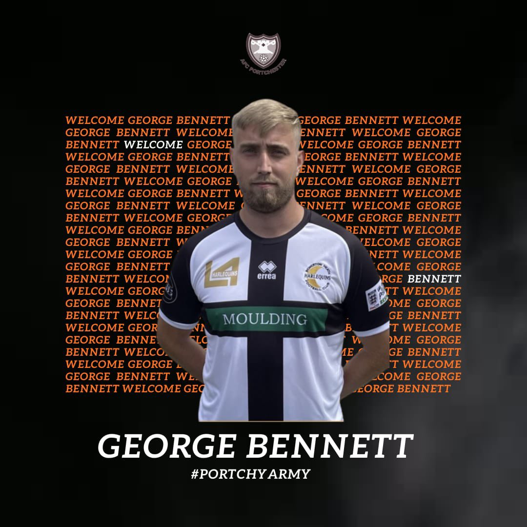 🚨🚨NEW SIGNING ALERT!!!🚨🚨  

We're delighted to welcome George Bennett to AFC Portchester for 2023-24.

The former Basingstoke, Gosport Borough and Alresford Town player joins us from Bemerton Heath Harlequins.