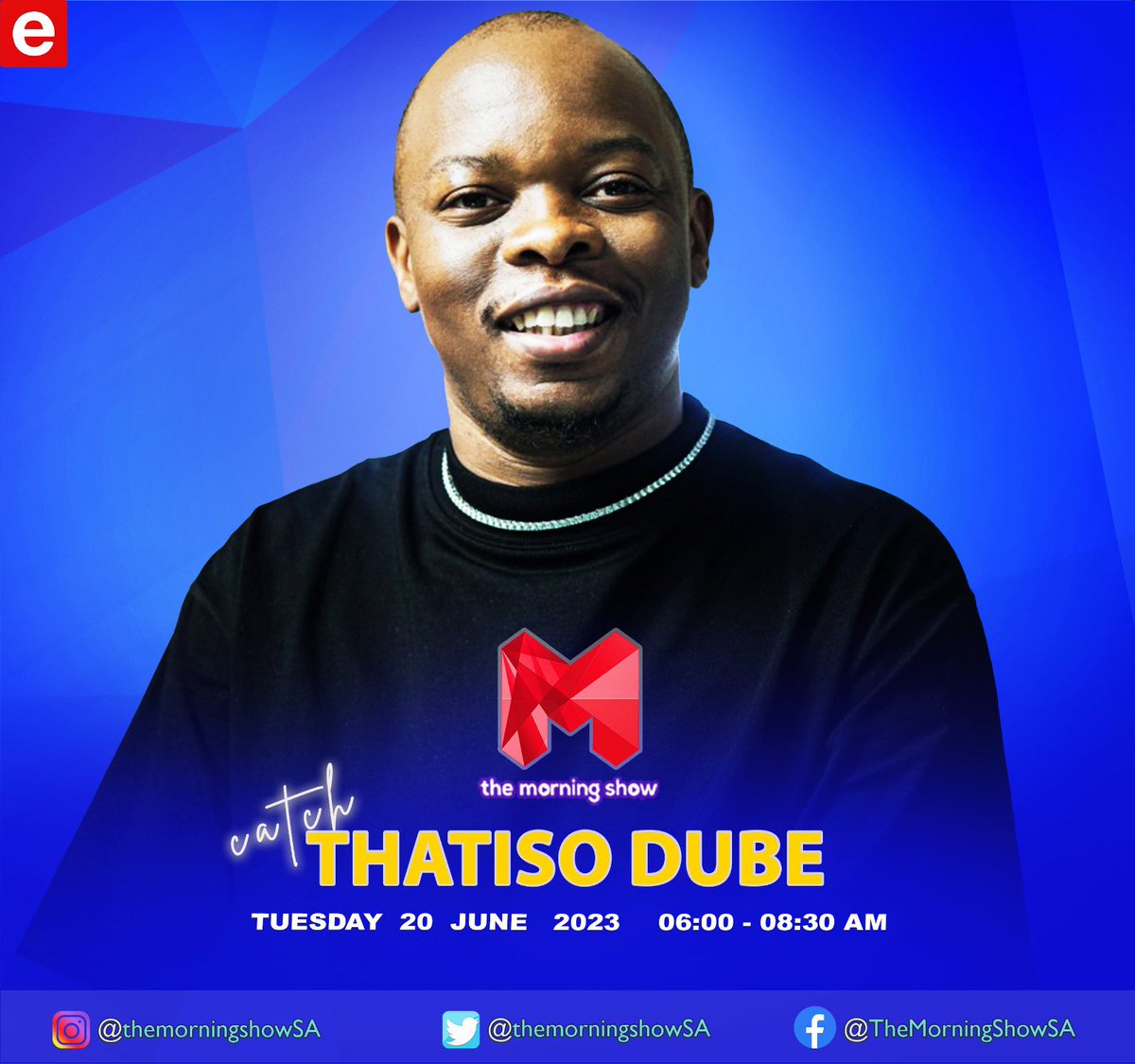 On @TheMorningShow Tomorrow 
06:00 - 08:30