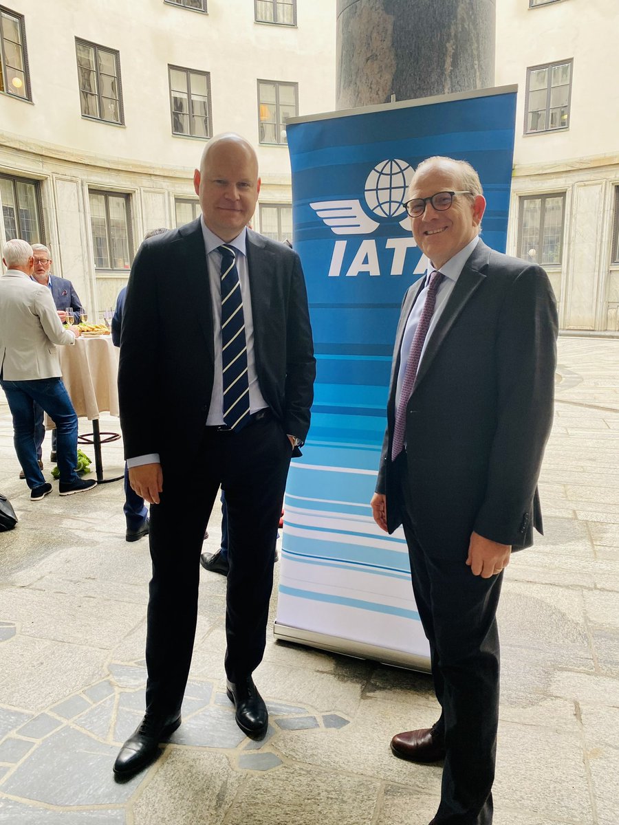 flygfredrik's tweet photo. Excellent meeting in Stockholm this afternoon with Rafael Schvartzman IATA’s Regional Vice President for Europe and Catrin Mattsson Area Manager för Norden och Baltikum på IATA, and their IATA colleagues.

@IATA @Transportft @RSchvartzman @Catrin_Mattsson https://t.co/hFE5vYPKQ5