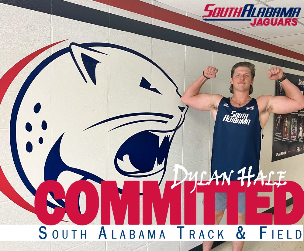 SLESAthletics's tweet photo. Congratulations to @dylanhale66_16  (@SLWildcats  Class of 2021) for committing to throw javelin for @SouthAlabamaTXC  next year! https://t.co/SruBbTjqoi