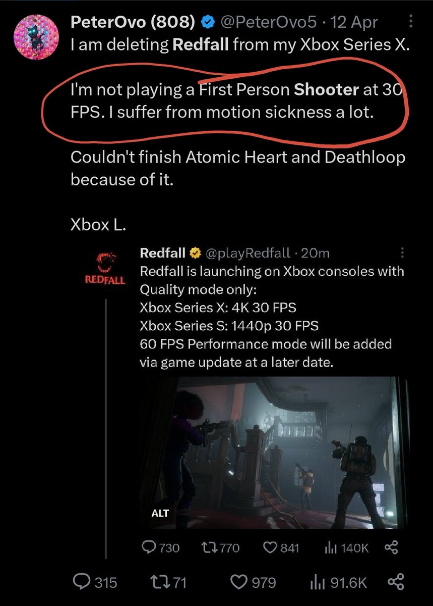 I gave excuses for Redfall.

PlayStation fanboys can't stop lying 😂