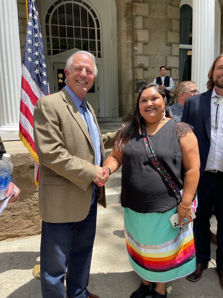 daliah_rae's tweet photo. Governor Lombardo after the signing of #AB519 #OwyheeNewSchool #ruralNevada @JosephMLombardo Eternally grateful for @Daniele4NV and team for pushing our bill across the finish line. #NVleg https://t.co/1IaJBX18ch