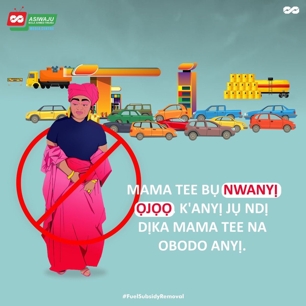 Naijacompatriot's tweet photo. Subsidy bụ oke ihe mgbochi nye akụnụba ala Naịjirịa nke aga ewepụnata m'ọbụrụ na anyị ga aga n'ihu. (m'oburu na anyi ga enwe mmeri) Ebe ọka njo bu na ọbụ obere ụfọdụ ndị mmadụ ndị dika Mama Tee na enweta elele sitere na nkea. #ABCofFuelSubsidy https://t.co/7YZlUiXUu6