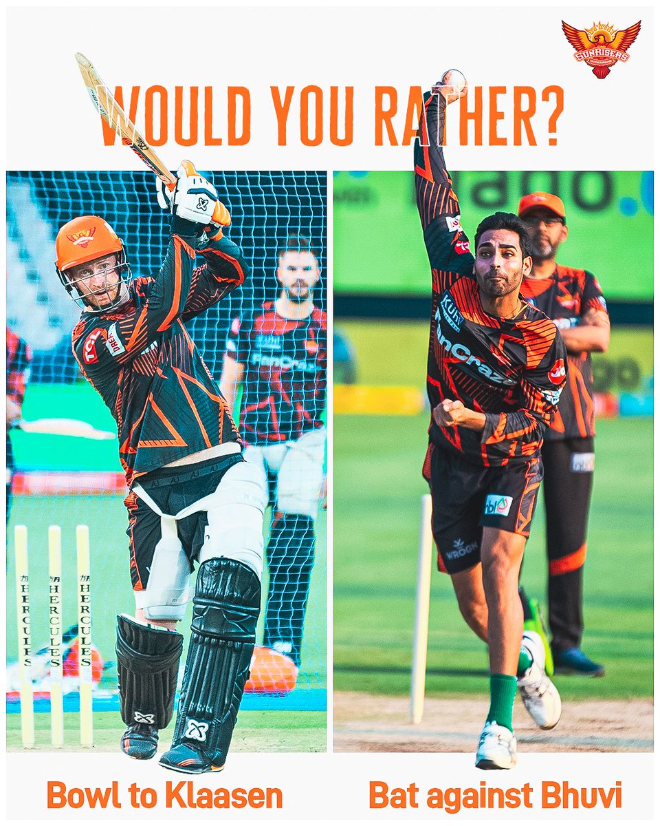 Bhuvi's pace or HK's blaze 🔥

Who would you like to see at your opposite end? 😎