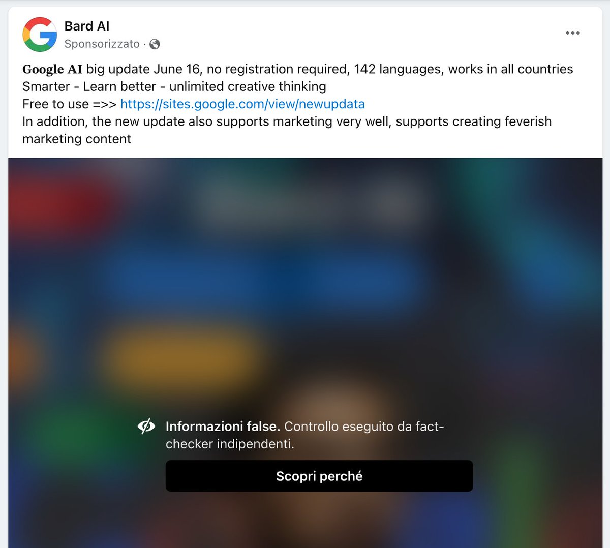 mabeganet's tweet photo. Mi pare di capire che tra Google e Meta non corra buon sangue... https://t.co/qoLGugvcbi