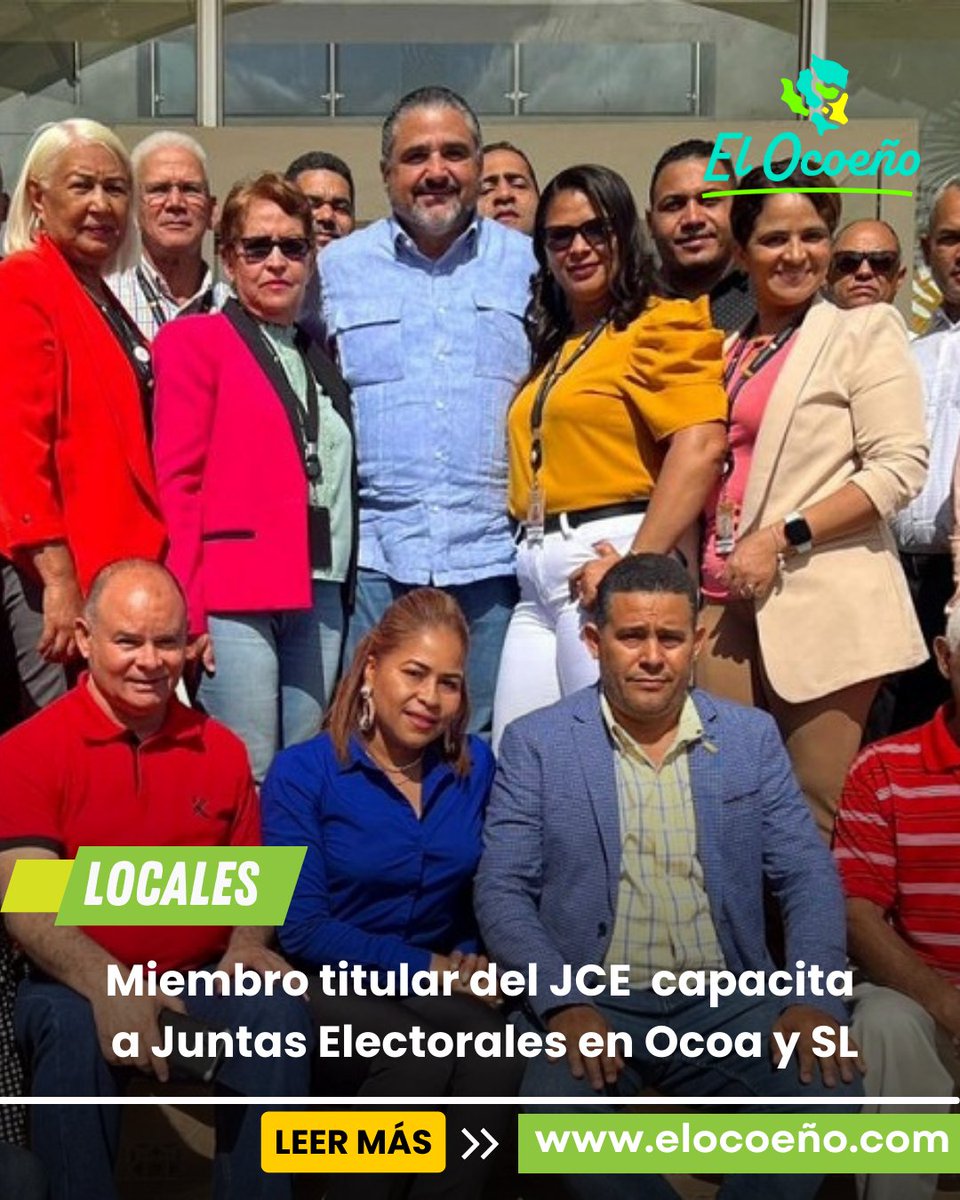 elocoeno_'s tweet photo. Miembro titular del JCE encabeza trabajos de capacitación a Juntas Electorales en Ocoa  https://t.co/qQj6JCv3RF   @samirchamiisa @juntacentral https://t.co/Bfuv2mD2S3