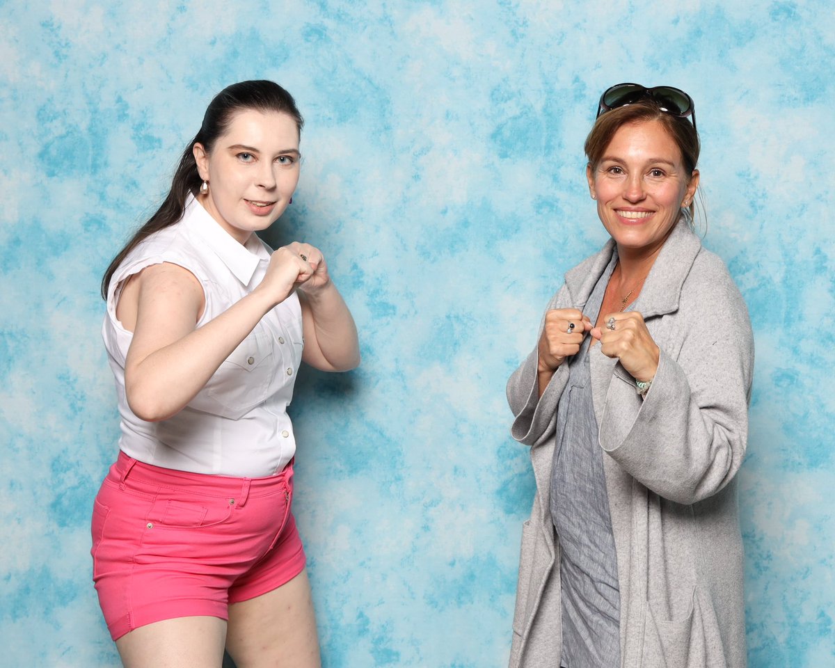 This weekend was a great success. #AwesomeCon2023 is behind us but I made more cool artist friends and bought entirely too much cool stuff. I also got a photo op with my very first fave superhero, Amy Jo Johnson (the Pink Power Ranger), & I didn’t cry! See y’all again next year.