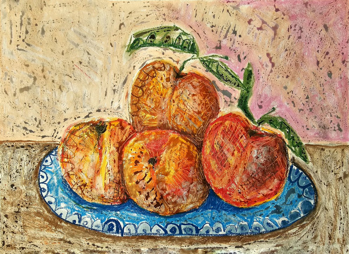 Peaches on a plate 

#art #artist #artportfolio #artstudio #peaches #peach #summer #fruits #londonartist