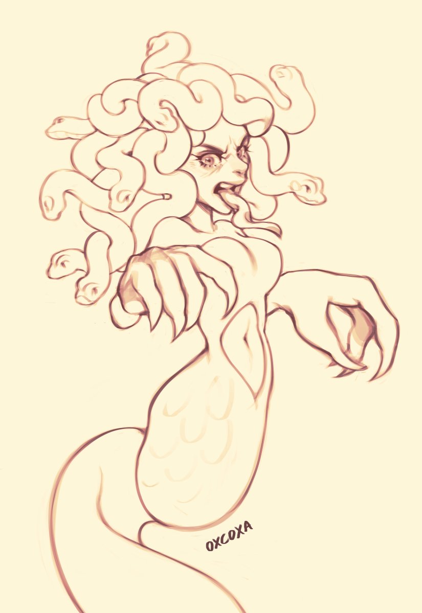 「Medusa (concept art for Otto and the Anc」|𝖔𝖝𝖈𝖔𝖝𝖆 ✨のイラスト