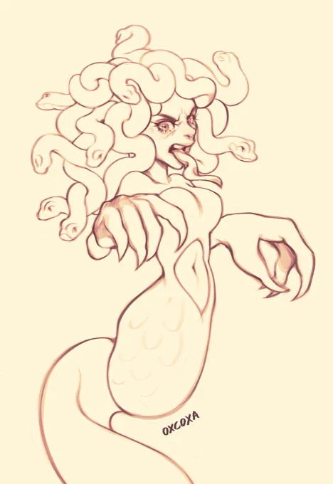 Medusa (concept art for Otto and the Ancient Worlds) 