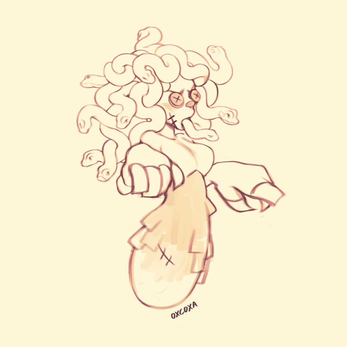 「Medusa (concept art for Otto and the Anc」|𝖔𝖝𝖈𝖔𝖝𝖆 ✨のイラスト