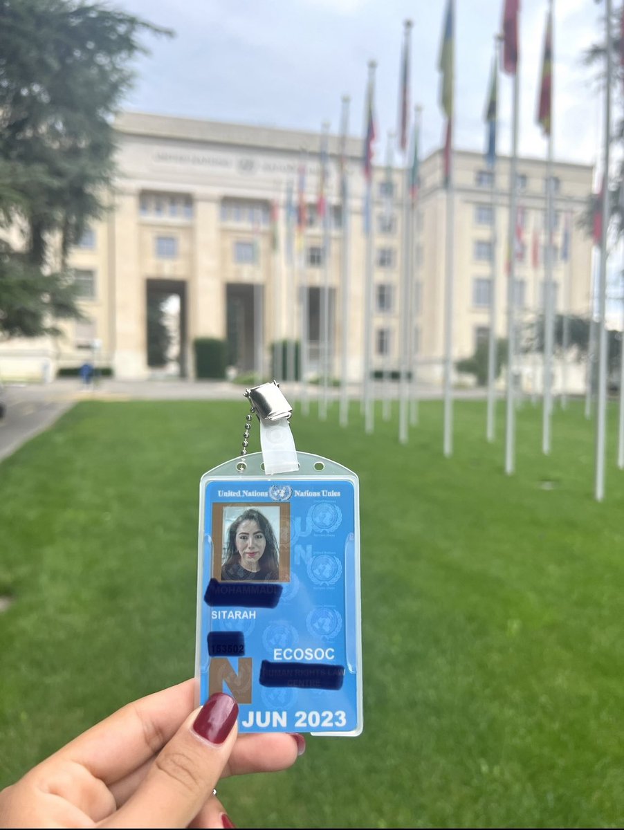 sitarah_m's tweet photo. I addressed the @UN_HRC 53rd Regular Session, shedding light on the ongoing persecution faced by the Hazara people. I empathised the extra layers of vulnerability faced by Hazara women due to the intersectional factors of gender, religion & ethnicity.

Written statement: https://t.co/F6T89z8x32