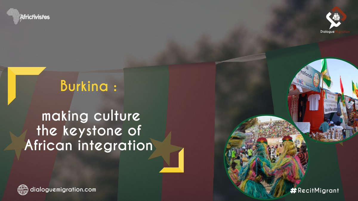 DialMigration's tweet photo. National cultural week in Bobo Dioulasso 🇧🇫 celebrates cultural diversity! 🎭
Our reporter @NMasbe 📹 introduces us to this great event which highlights 🔆 the importance of culture in building a united and peaceful Africa🌍
👇
https://t.co/GeSXzLSpsY
#DialoguesMigrations https://t.co/qqkyFjXIgZ