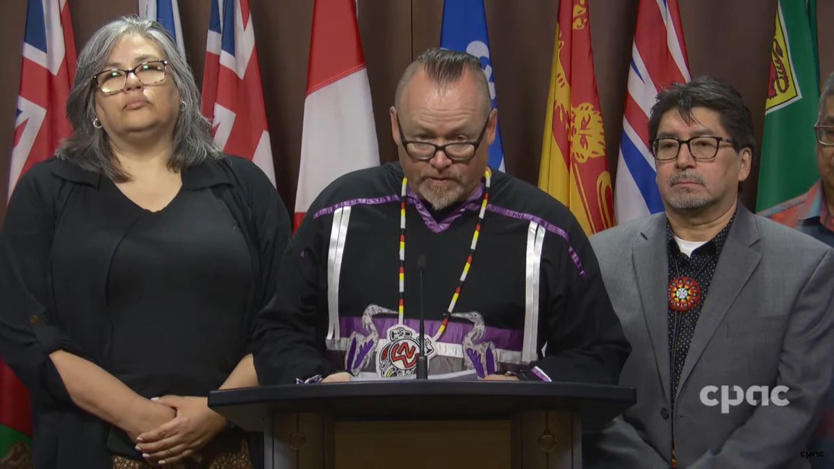 CPAC_TV's tweet photo. LIVE: Ontario First Nations leaders raise concerns about federal legislation on Métis self-governance 
➡️https://t.co/Ph7KFDUv0O

EN DIRECT : Première Nation de l’Ontario :  préoccupations législation sur l’autonomie des Métis
➡️https://t.co/YahgMgN9r0

#cdnpoli | #polcan https://t.co/Kbf8Z21PwN