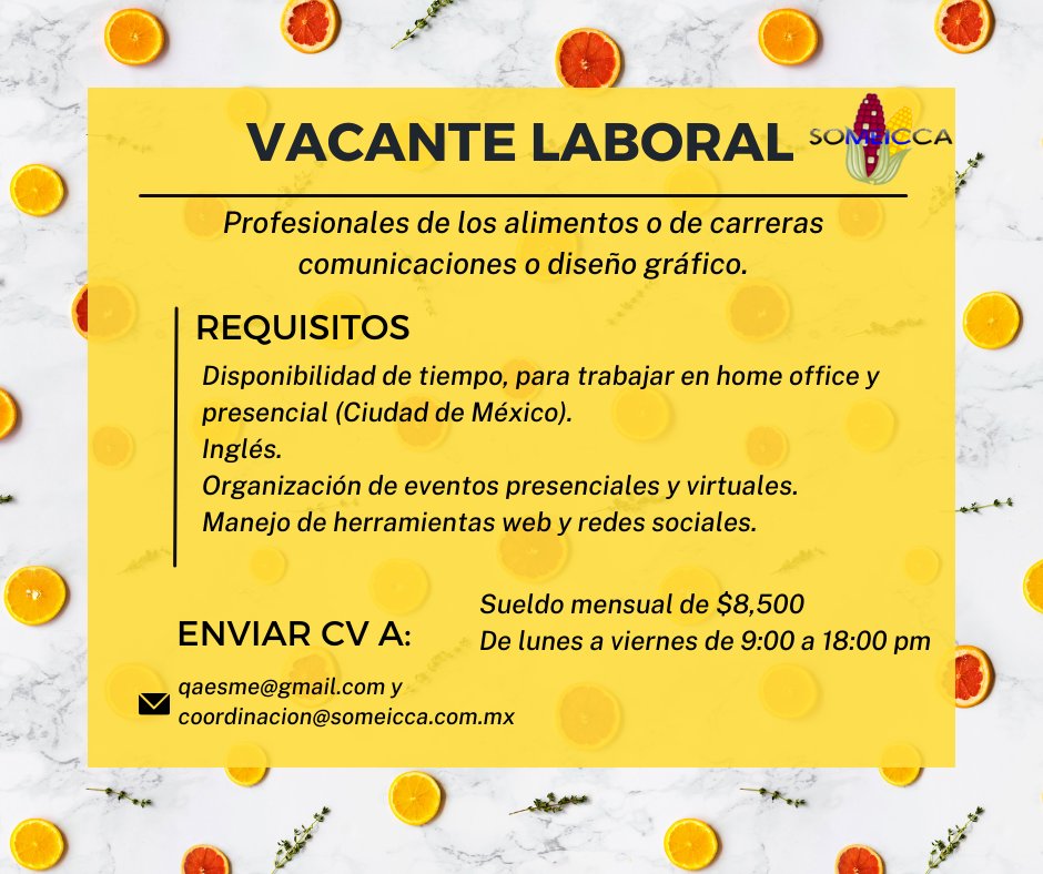 SOMEICCA's tweet photo. ⭐️Si estas interesad@ o tienes dudas, escríbenos a coordinacion@someicca.com.mx https://t.co/ErQkjAskm8