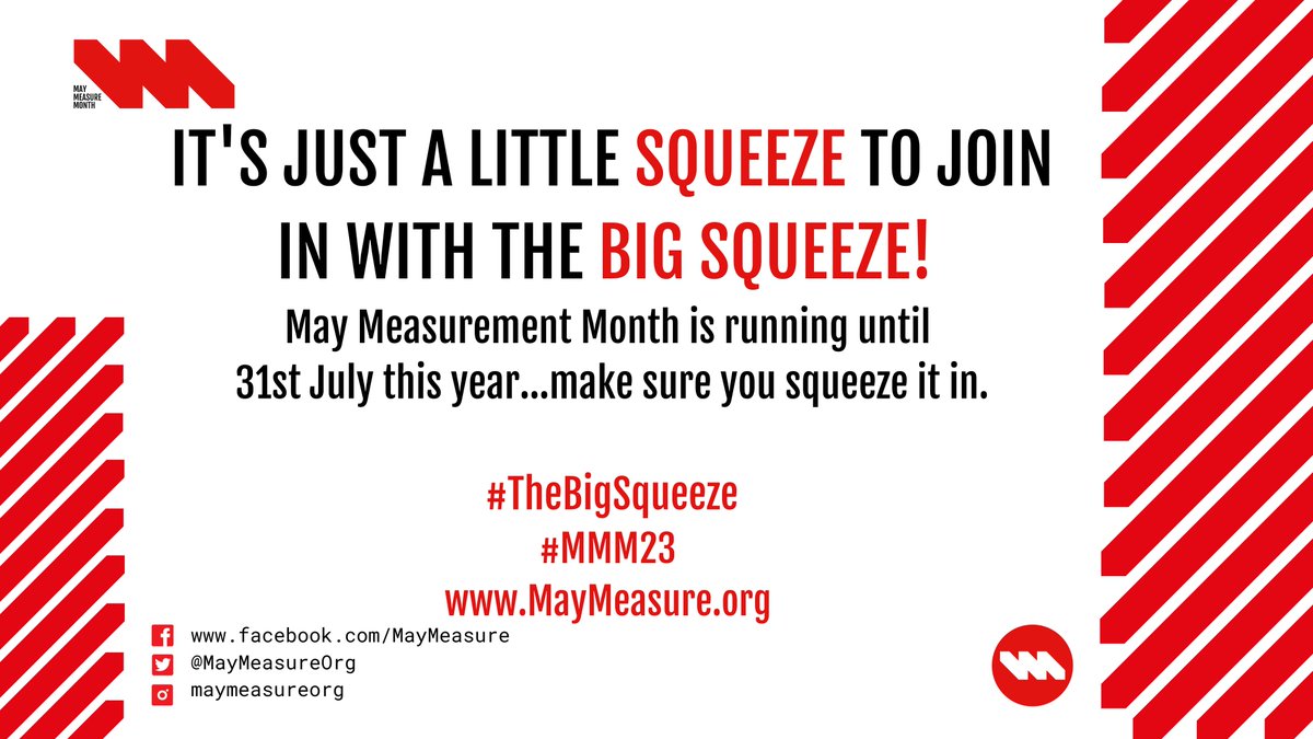 It's just a little squeeze to join in with #TheBigSqueeze. May Measurement Month is running until 31st July this year...make sure you squeeze it in. Be part of it. Join in with #TheBigSqueeze #MayMeasurementMonth #MayMeasureMonth #bloodpressurecontrol #MMM23