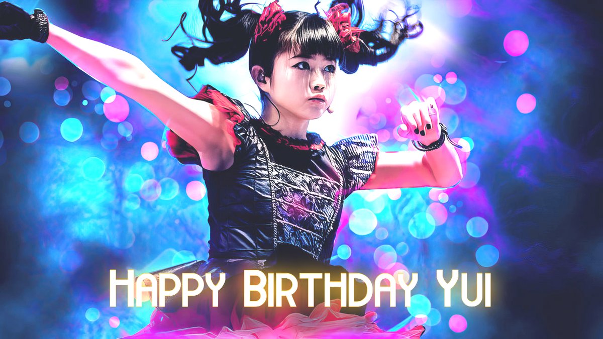 Yui is celebrating her 24th birthday today. Unfortunately, she is already a former member of Babymetal, but we will never forget her. Her professionalism, humbleness, cutness, kawaiiness. We will never forget that it all started with Yui, Moa and Su!
#YUIMETAL 
#Birthday