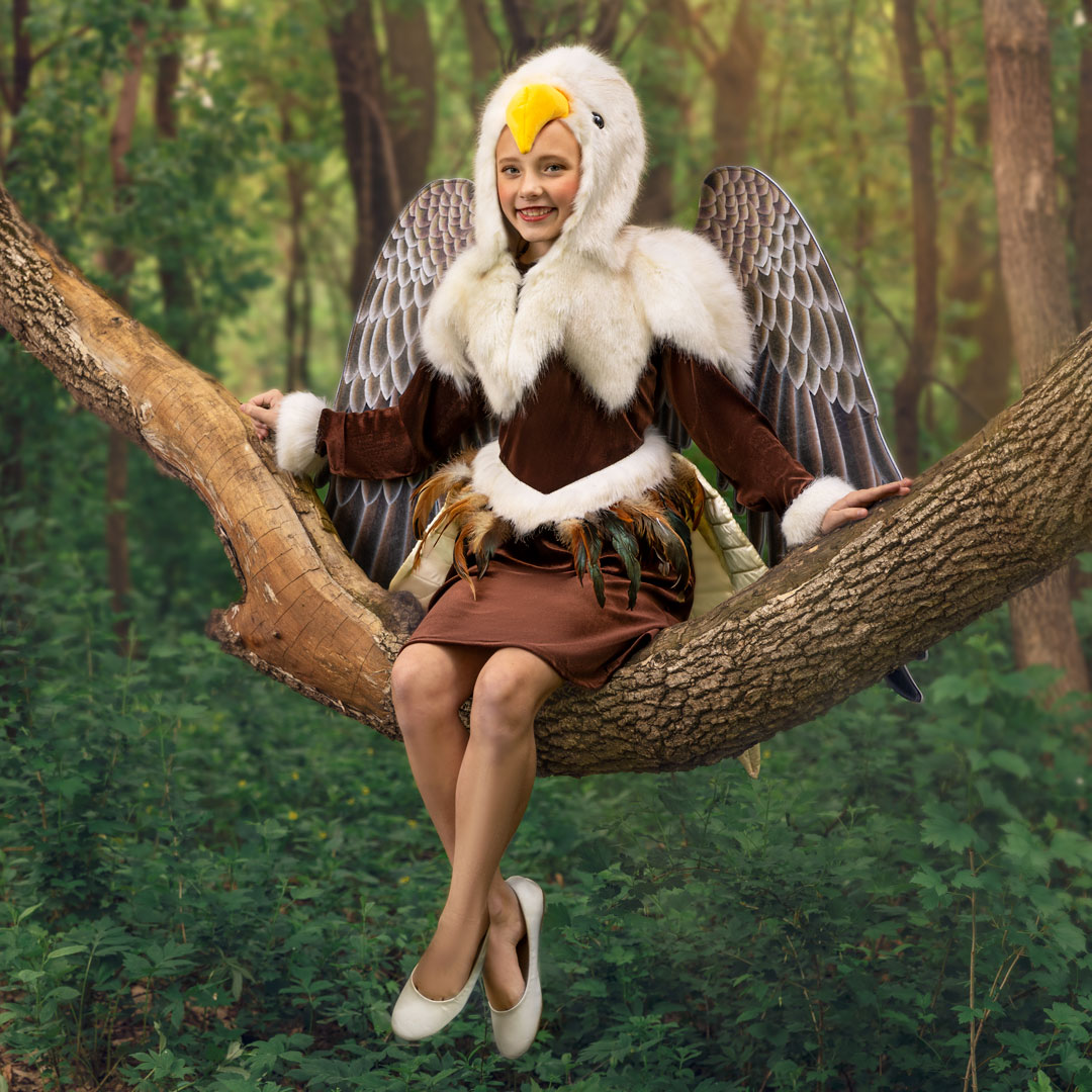 Halloween Costumes on X: Ready to spread their wings! Fledgling  imaginations soar higher than ever with our new + exclusive Kid's Eagle  Costume Dress! Order for your kiddo today to inspire stunning