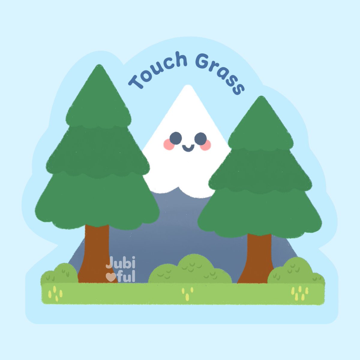 jubiful's tweet photo. Don't forget to find sometime to go outside and touch some grass 😂

Grab this #sticker for yourself or a friend on June 26th during my shop update! #cuteart #touchgrass #selfcare https://t.co/YdzOmWD8iQ