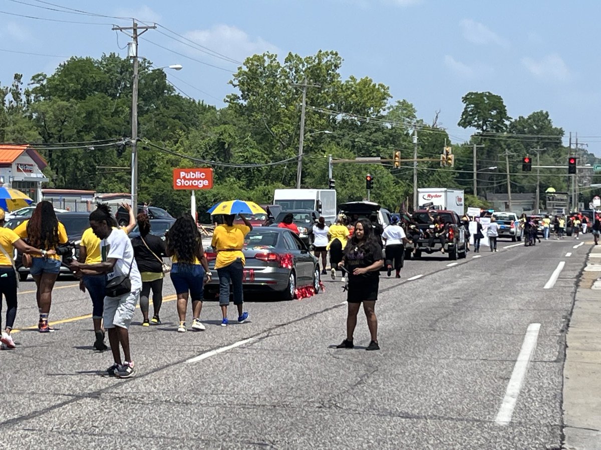 Juneteenth parade in Ferguson…