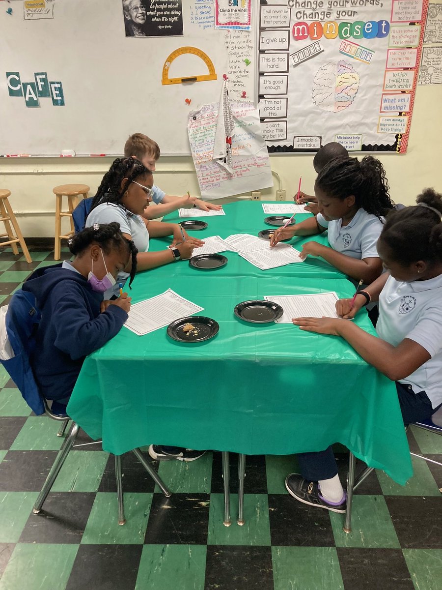 SMHschoolMilton's tweet photo. Miss O’Leary &amp; Newell brought Coffee Cafe to their classrooms last Tuesday! Third and fourth graders rotated between 6 different ELA review stations. The students were served “pink drinks” and a small treat as well! What a fun way to review what they have learned. https://t.co/q3pxl4S2MT