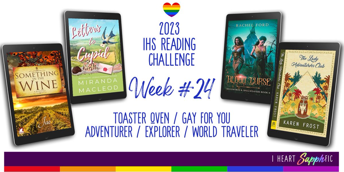 IHeartLesfic's tweet photo. It’s Toaster Oven Week on I Heart SapphFic

Check out IHS for Sapphic book recs &amp; 10 are on sale including authors

@ElizaLentzski @jameymoodyauth1 @tapurkis @kiteyre @samkestrel555 @Jac_Ramsden

Deets here: https://t.co/FP1YVjw6yG

#SapphicFiction #Lesfic #QueerReads #wlwfiction https://t.co/JXy1SNILYh