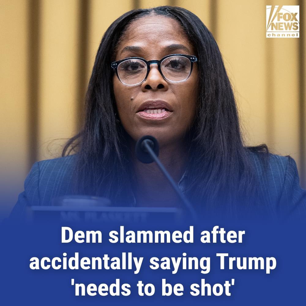 Wow!  If this 'slip' had been made by a Republican referencing a Democrat, that person would have been called a domestic terrorist and sent to jail.  So sick of the double standard in our justice system.
Arrest her for threats to a president..that is illegal AF