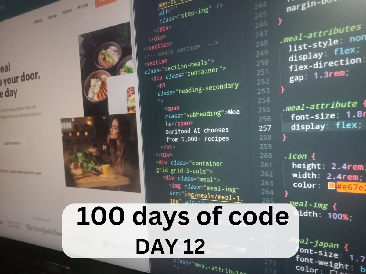 xdevimran's tweet image. Day 12 of #100DaysOfCoding: just complete half of the web page of the OmniFOOD project from the course &quot;Build Responsive Real-World Websites with HTML and CSS&quot; by
@jonasschmedtman
. #WebDevelopment #CSSFlexbox #100DaysOfCode