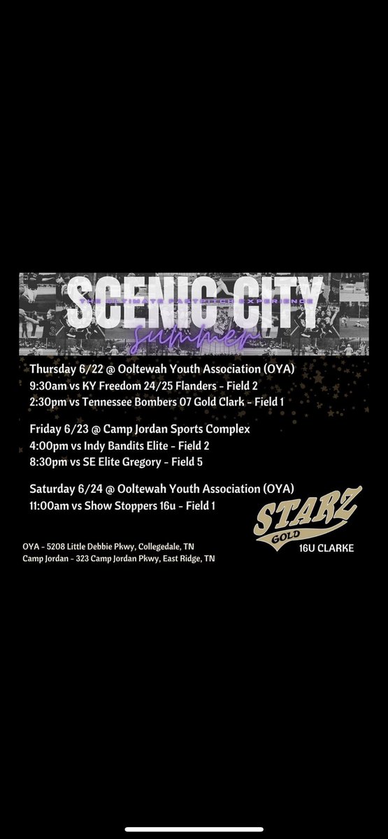 The countdown is on. I am looking so forward to our tournament in Chattanooga this week!! 💛🖤