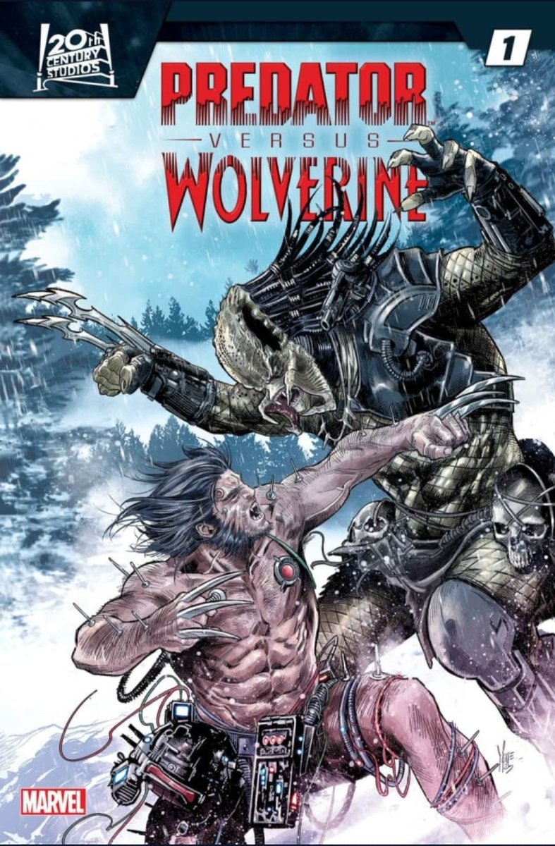 En septiembre sale la miniserie de #Predator vs #Wolverine #Marvelcomic #Xmen artista #Gregland y #Andreadivito