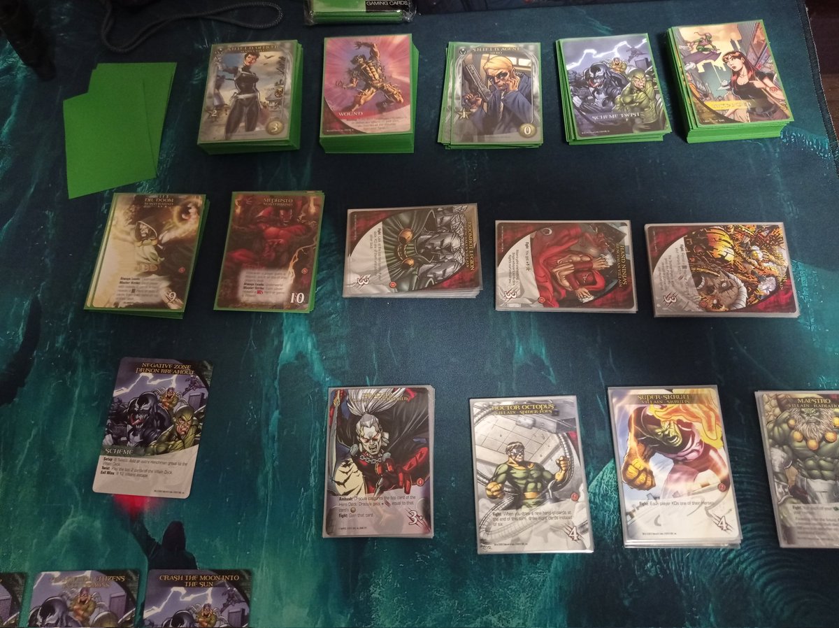 SpainLegendary's tweet photo. Preparando las partidas de #legendarymarvel del #discipulosday con @DiscipArmitage !! Deseando que os acerquéis todos los que queráis!! Muchas gracias a Ismael y Penélope por invitarme una vez más!! Me hace mucha ilusión. https://t.co/mTguvDRjwe