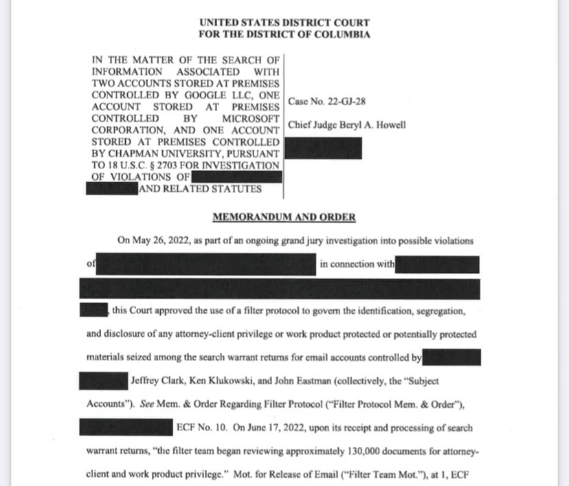 Grand jury filings unsealed last year show DOJ began pursuing Perry/Eastman/Clark et al. weeks, if not months, earlier than that. dcd.uscourts.gov/sites/dcd/file…