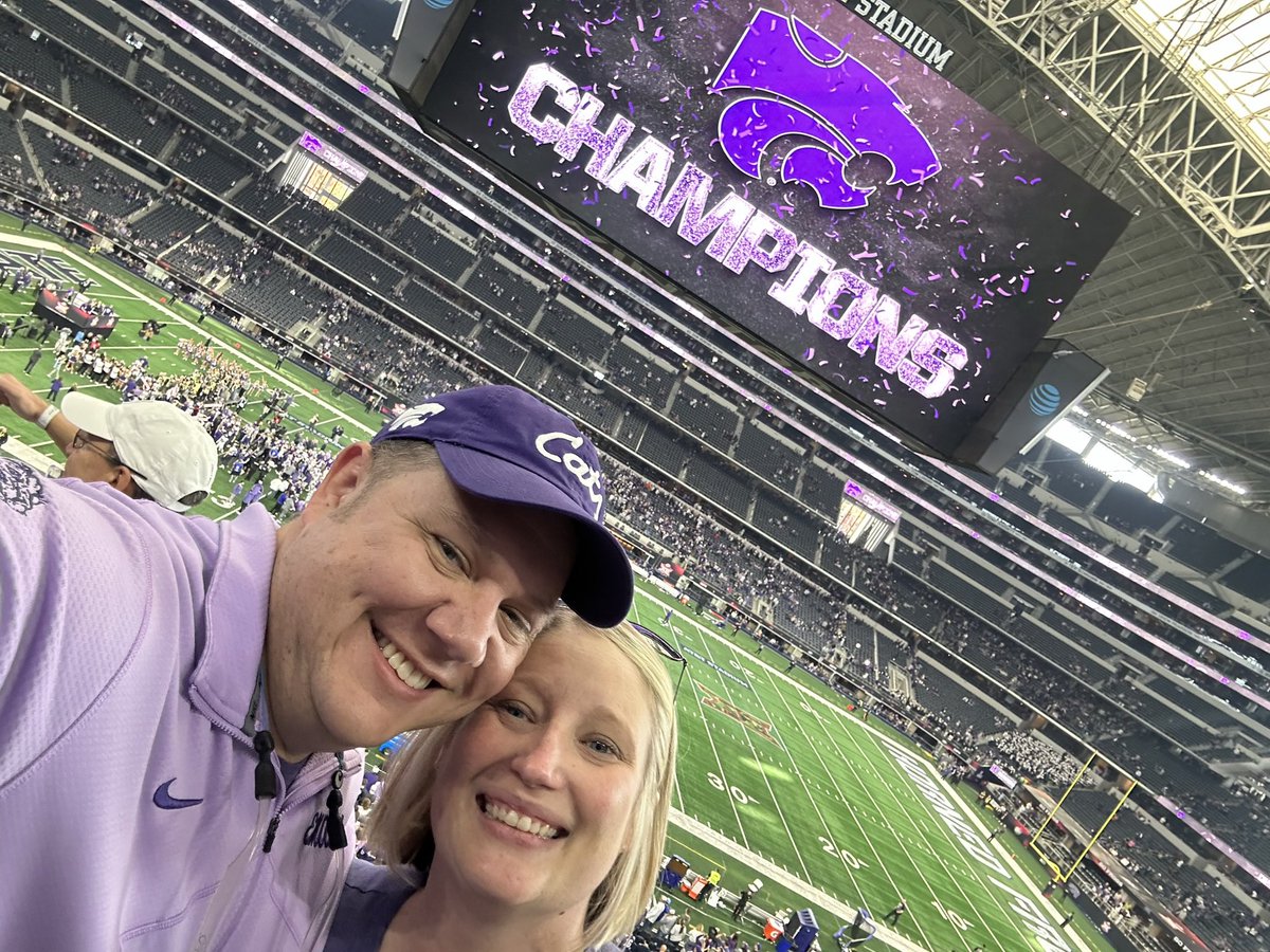 QT with a picture of you at a game. 2022 Big XII Champs!!