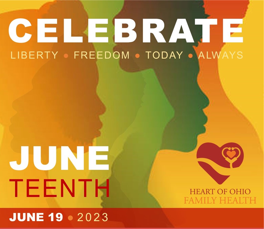 HeartOfOhio's tweet photo. While Juneteenth celebrates liberty and freedom, Heart of Ohio Family Health also recognizes that everybody should have access to quality healthcare. We are here for you! https://t.co/mh8SIBvvsj