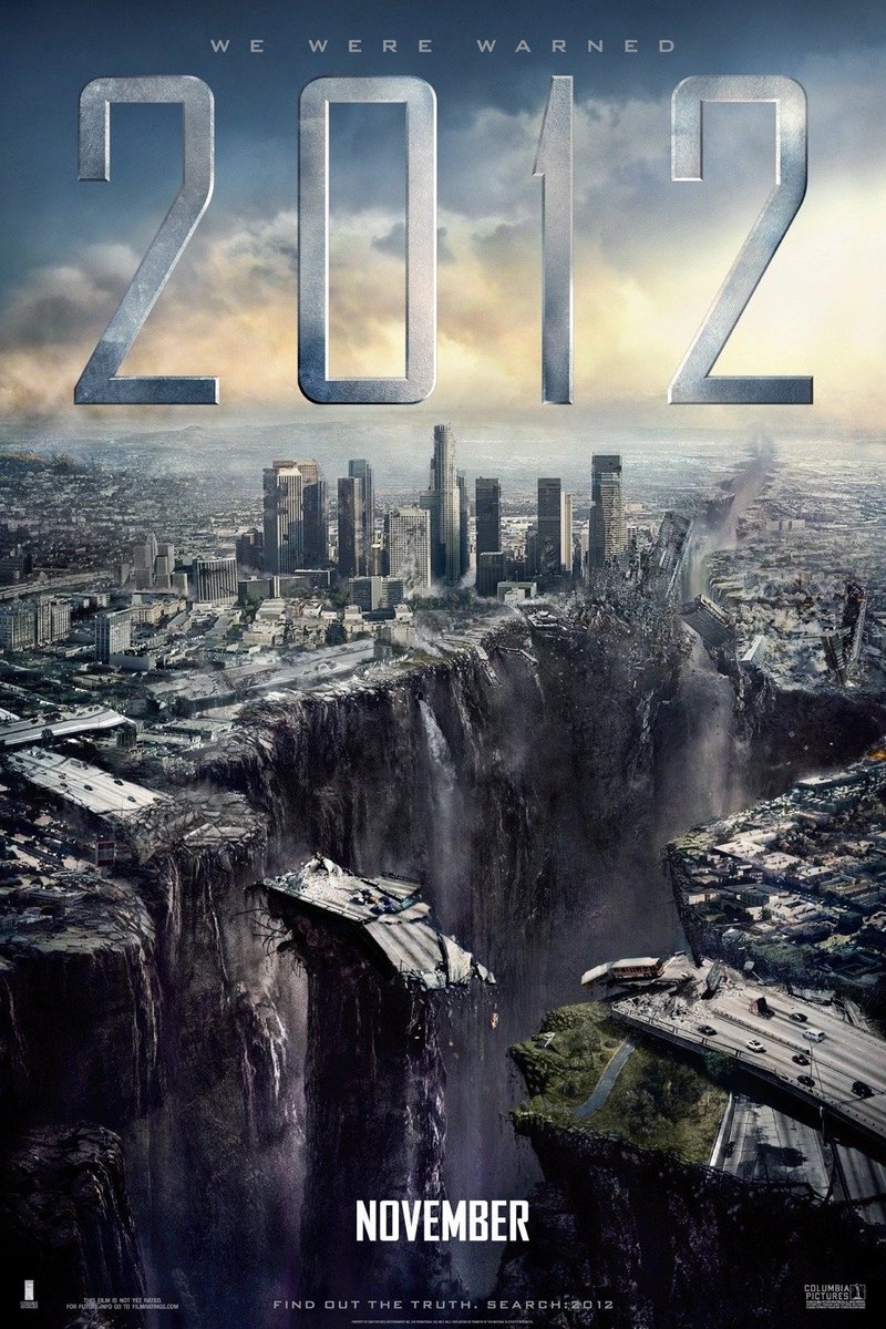 Y’all remember when this movie had everyone convinced the world was ending 2012😭😭