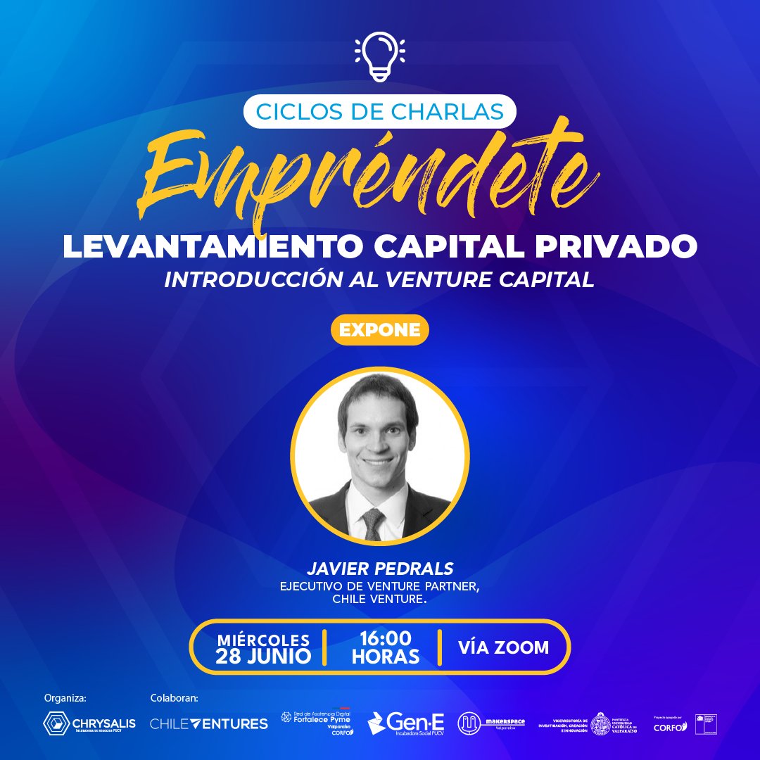 📢  ¡Invitación abierta!
Aprovecha al máximo está oportunidad de la mano de <a href="/chileventures/">Chile Ventures</a> , especialistas en startups tecnológicas con ingresos recurrentes!

🔗 Inscríbete en: docs.google.com/.../1FAIpQLSfd…