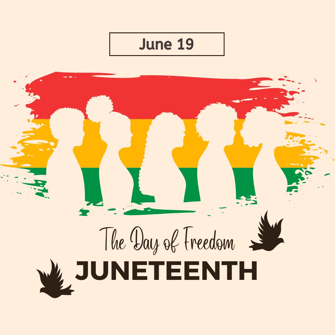 Sparklefreshnes's tweet image. Happy Juneteenth! The 19th of June marks the day slavery was officially abolished in the U.S. It’s a hugely important day in American history and a reminder of how far we have come! #Juneteenth #BlackLivesMatter #SparkleFreshness #AllLivesMatter