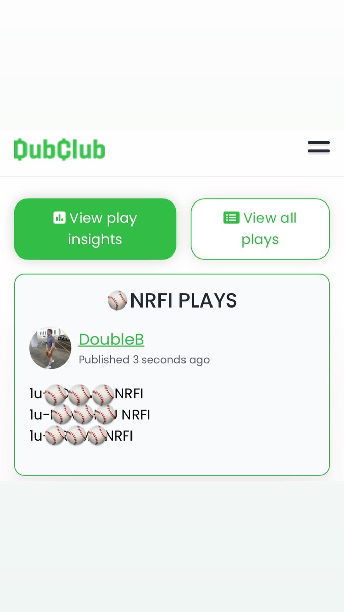 My 3 favorite NRFIs have been dropped

Come be apart of the growing winning family by subscribing to my free @DubClub_win  ⬇️⬇️⬇️

dubclub.win/r/DoubleB/